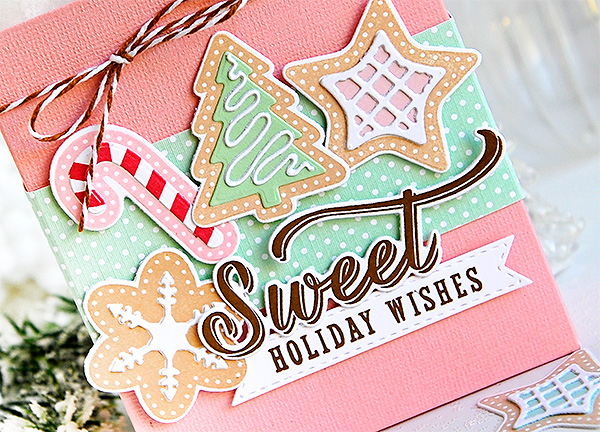 STAMPS: Sweet Holiday Wishes<br />
DIES: Sweet Holiday Wishes<br />
INK: Vintage Jadeite,...