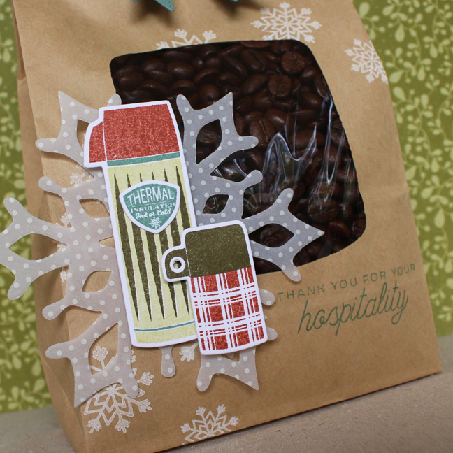 Hospitality Coffee Bag<br />
Stamps: Cozy Christmas, Christmas Cuts Sentiments - Papertrey...