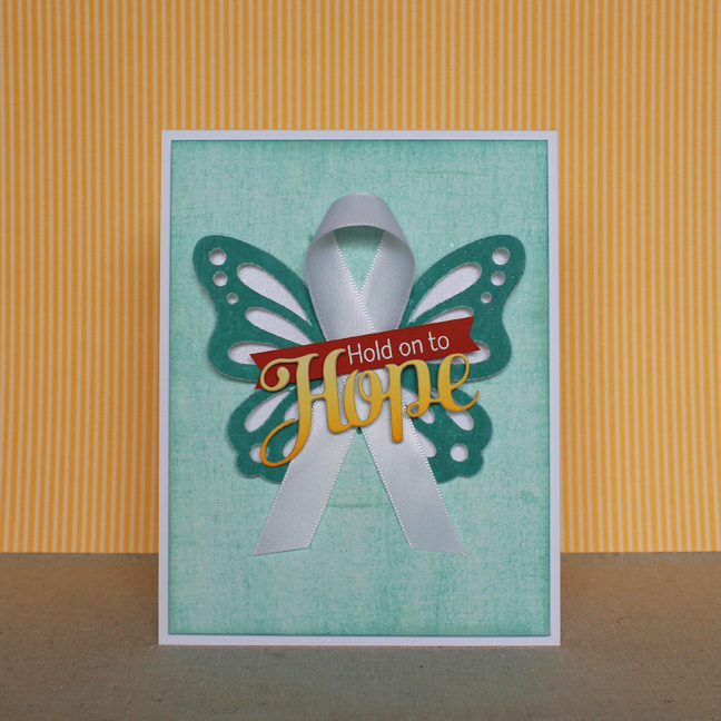 Hold On To Hope Card<br />
Stamps: Inspired: Hope, Life Is Beautiful - Papertrey Ink<br />...
