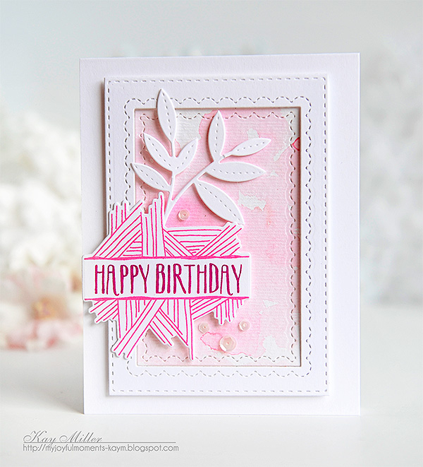 STAMPS: Splits: Happy Birthday<br />
DIES: Splits: Happy Birthday, Noted: A2 Scalloped...