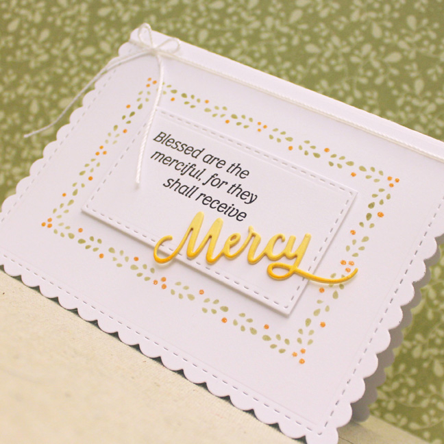Stamps: Inspired: Mercy - Papertrey Ink<br />
Cardstock: Lemon Tart - Papertrey Ink; White<br...