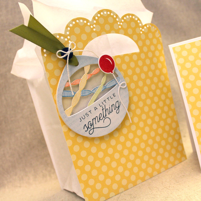 A Little Something Shaker Tag &amp; Gift Bag<br />
Stamps: For You, Paper Clippings: Birthday,...