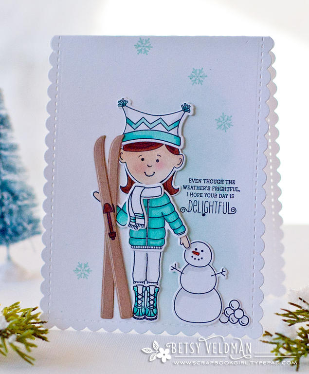 Stamps:  Dress Up Dolls: Basics, Dress Up Dolls: Winter Fun<br />
Ink:  Memento Tuxedo, Aqua...