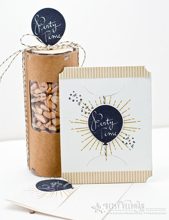 Stamps:  Invitation Basics, Shine<br />
Ink:  Saffron Spice, True Black<br />
Cardstock:...