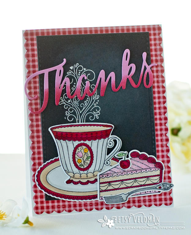 Stamps:  What the Doodle: Piece of Cake, What the Doodle: Tea Time<br />
Ink:  Memento Tuxedo,...