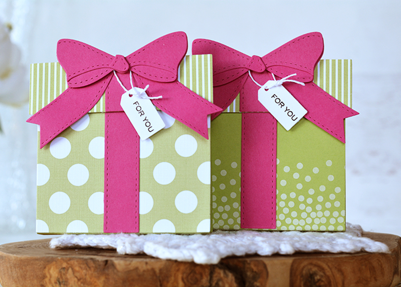 Stamps: Good Times<br />
<br />
Dies: Wrap It Up<br />
<br />
Ink: Fresh Snow, True Black<br...