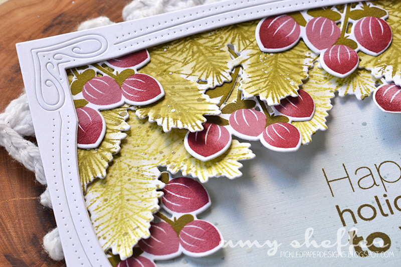 Stamps: Holiday Greens, Holiday Greens: Borders, Ombre Sentiments: Christmas<br />
<br />...