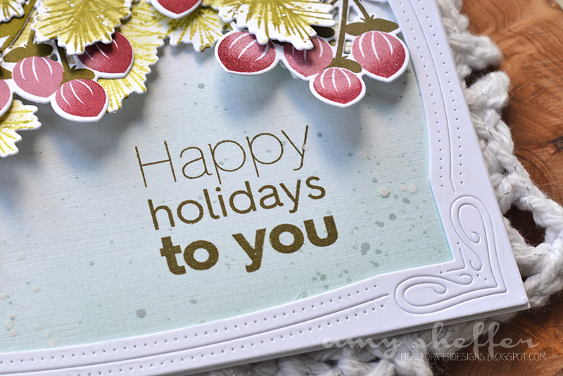 Stamps: Holiday Greens, Holiday Greens: Borders, Ombre Sentiments: Christmas<br />
<br />...