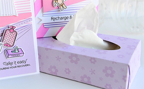 STAMPS: Take it Easy, Sweet Dreams<br />
DIES: Tag Sale #10, Sweet Dreams, Cozy Bed, Wrap it...