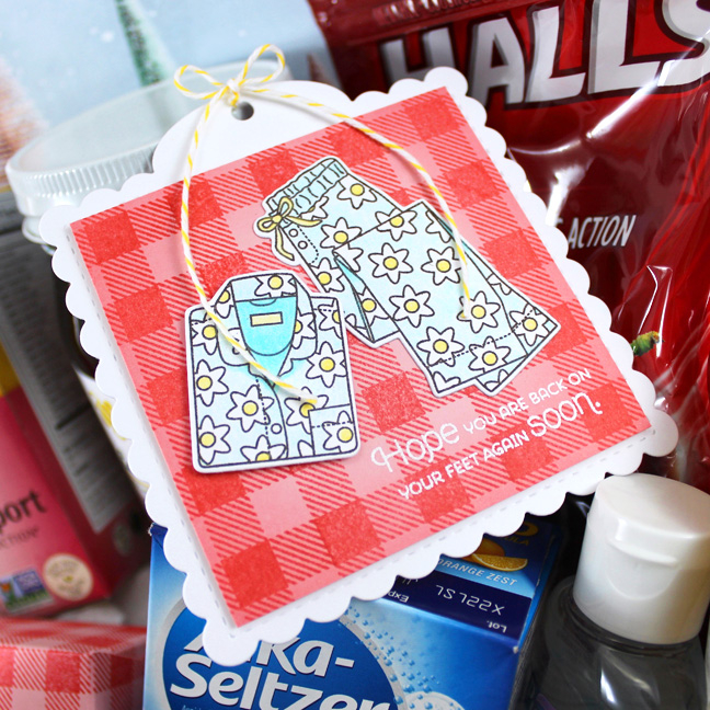 Stamps: Take It Easy, Background Basics: Super Gingham - Papertrey Ink<br />
Cardstock: Pale...