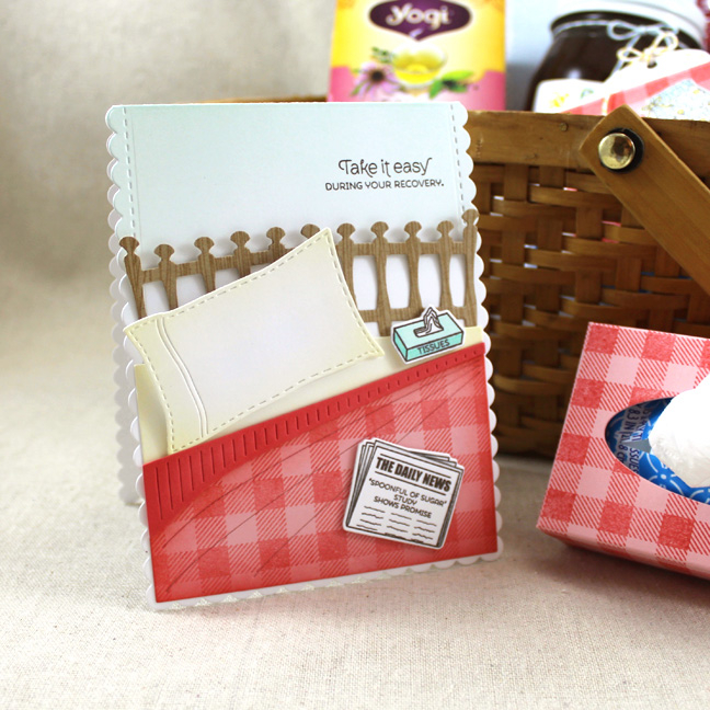 Stamps: Take It Easy, Background Basics: Super Gingham, Keep It Simple: Sending Hugs - Papertrey...