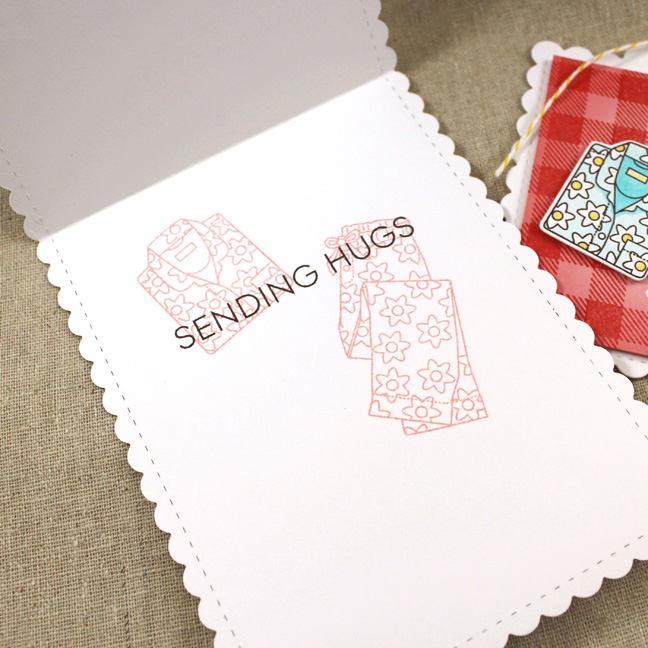 Stamps: Take It Easy, Background Basics: Super Gingham, Keep It Simple: Sending Hugs - Papertrey...