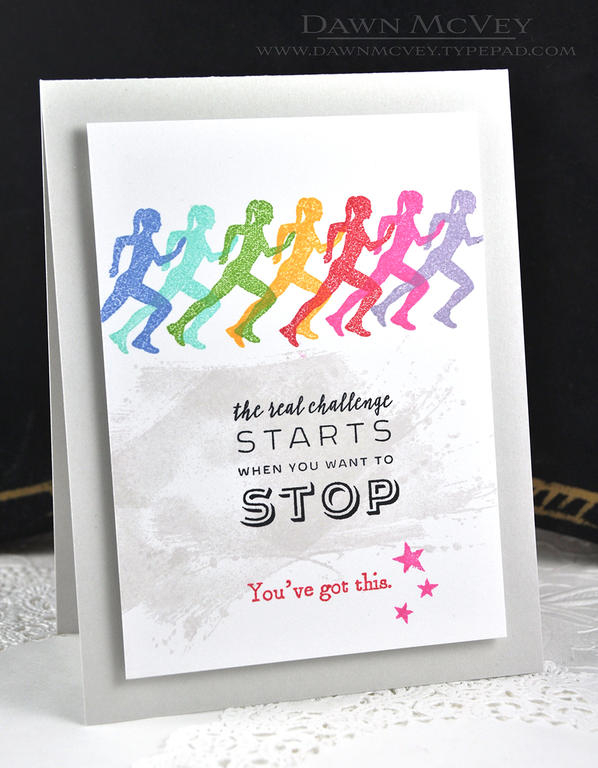 Paper: soft stone, stamper&#039;s select white<br />
Stamps: Making Strides, She Moves<br />...