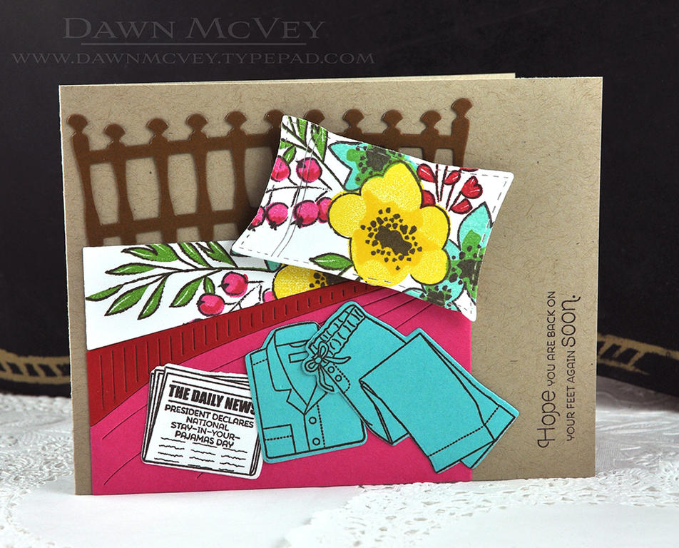 Paper: kraft, stamper&#039;s select white, hawaiian shores, pure poppy, raspberry fizz<br />...
