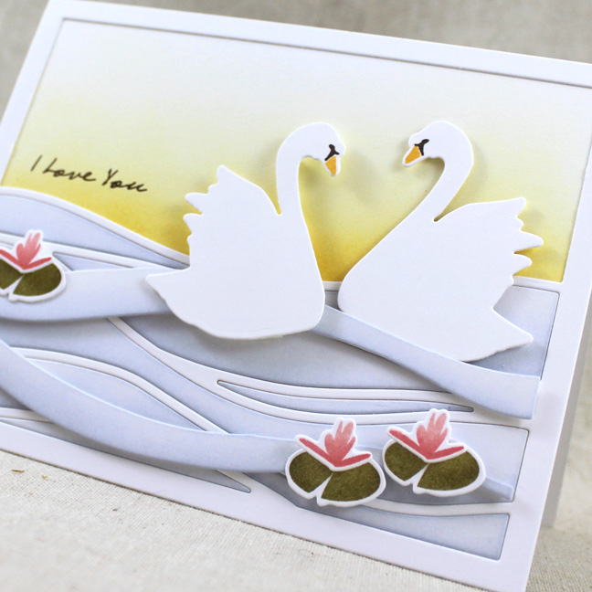 Stamps: Swanâ€™sational - Papertrey Ink<br />
Cardstock: white<br />
Ink: Harvest Gold, Summer...