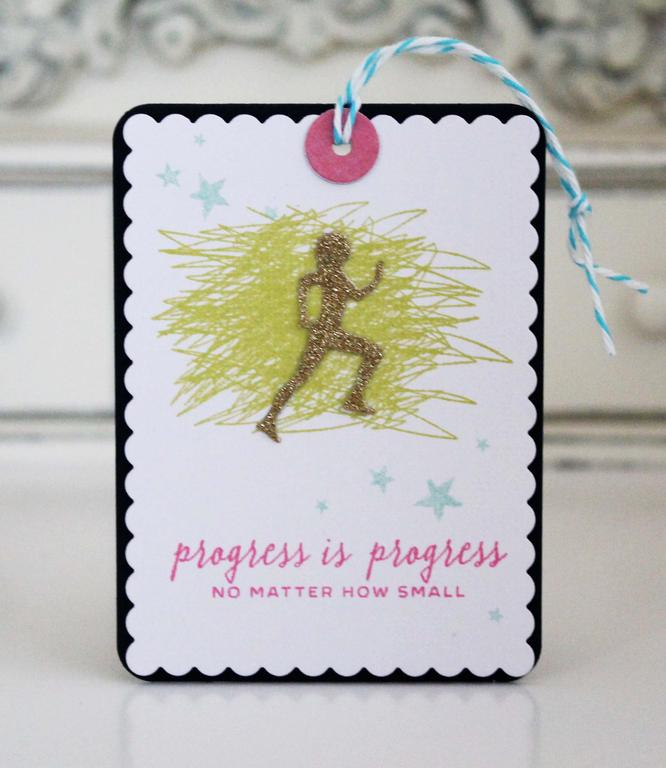 Papertrey In Supplies Used:<br />
Stamps:  Making Strides and She Moves<br />
Ink:<br />...