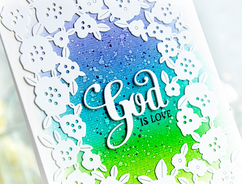 STAMPS: Inspired: God<br />
DIES: Inspired: God, Floribunda Frame Die<br />
INK: True Black<br...