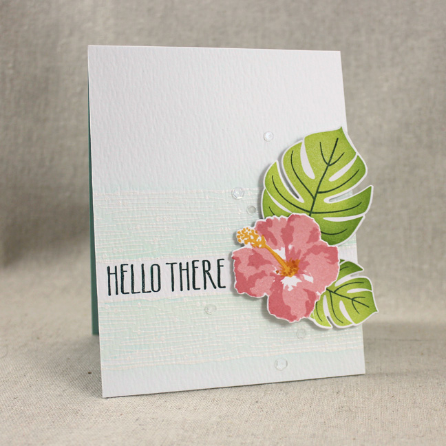 Stamps: Palm Prints, Splits: Hello There, Some Like It Hot - Papertrey Ink<br />
Cardstock:...