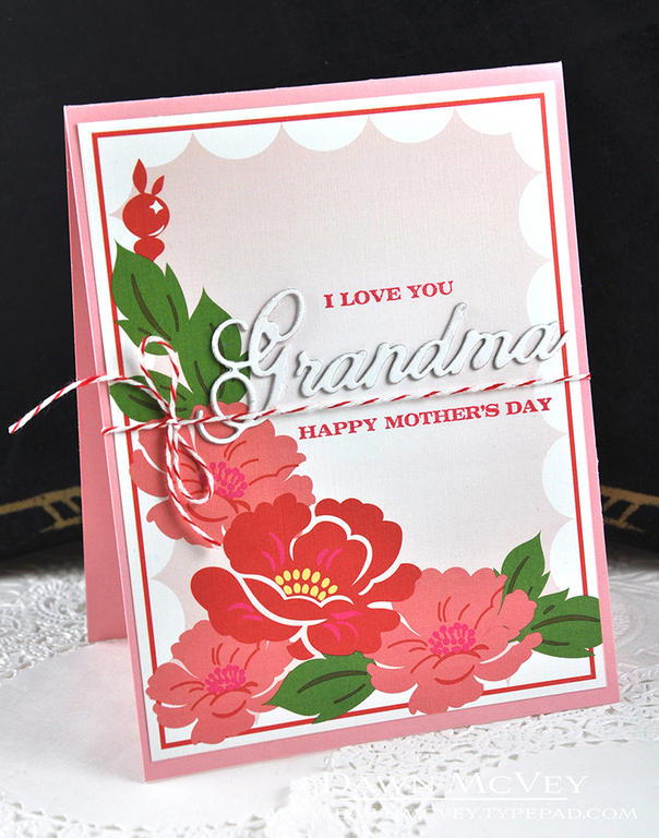 Paper: pale peony, vintage linens, stamper&#039;s select white<br />
Stamps: Family Ties<br />...
