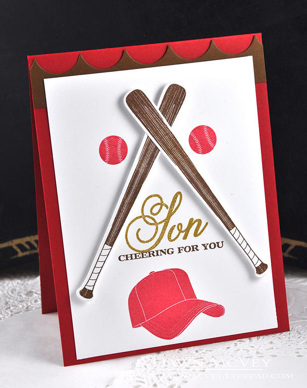 Paper: stamper&#039;s select white, cocoa bean, pure poppy<br />
Stamps: Family Ties, 7th...