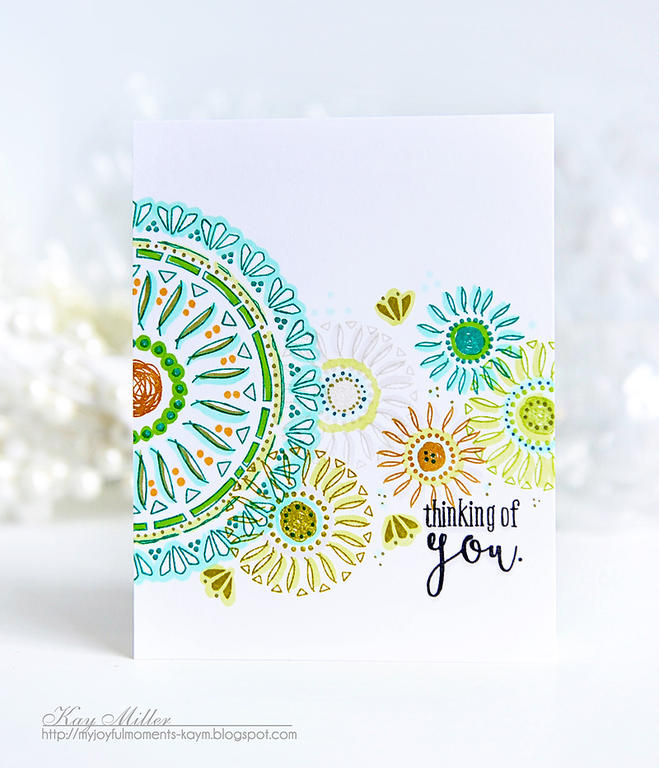 STAMPS: Boho Rounds<br />
INK: Honey Nut, Simply Chartreuse, Green Parakeet, Tropical Teal,...