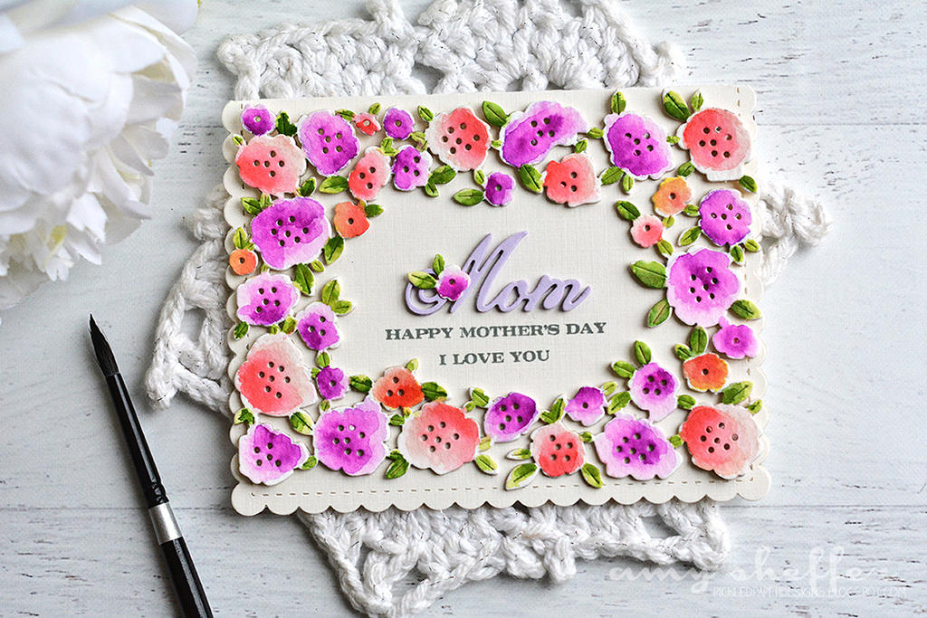 Stamps: Family Ties<br />
Dies: Family Ties: For the Girls; Floribunda Frame; Noted: Scalloped...