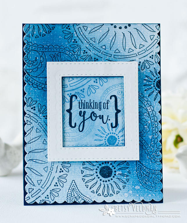 Stamps:  Boho Rounds, What the Doodle: Paisley<br />
Ink:  Spring Rain, Blueberry Sky,...