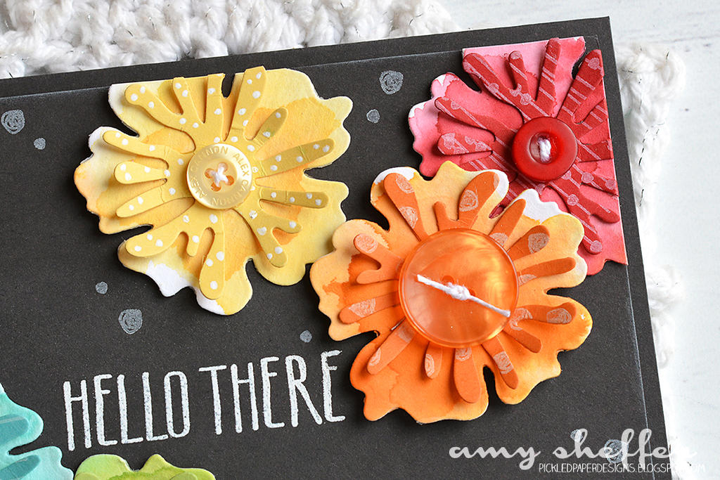 Stamps: Splits: Hello There<br />
<br />
Dies: Grand Botanicals<br />
<br />
Ink: Versamark,...