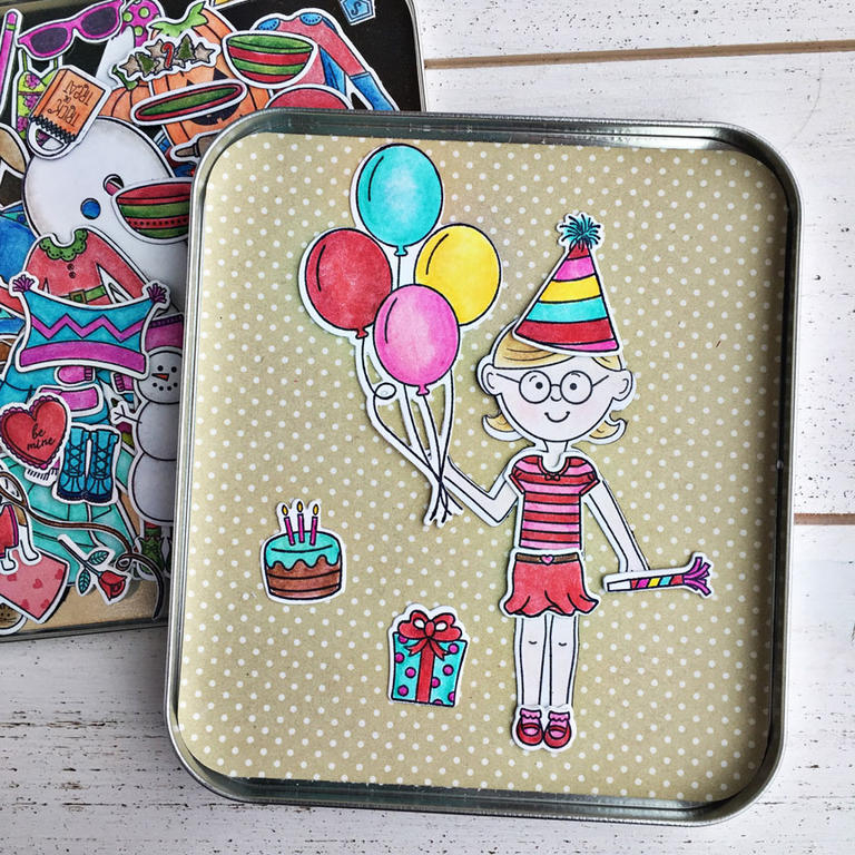 stamps: Dress Up Dolls: Basics, Dress Up Dolls: Birthday, Dress Up Dolls: Puppy Love ink: True...