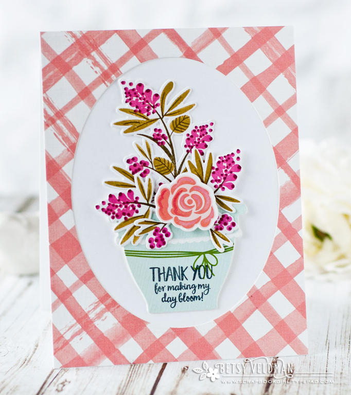 Stamps:  Bloom &amp; Grow Mini Kit, Beautiful Berries: Spring<br />
Ink:  Raspberry Fizz,...