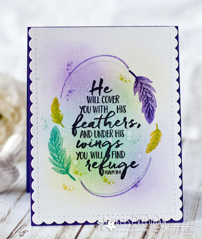 Stamps: Year of Psalms: March<br />
Ink:  Amethyst Allure, Royal Velvet, Limeade Ice, Spring...