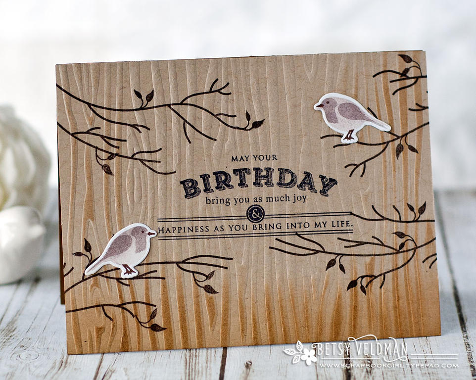Cardstock:<br />
Kraft,<br />
Cocoa Bean,<br />
Stamperâ€™s Select White.<br />
<br />...