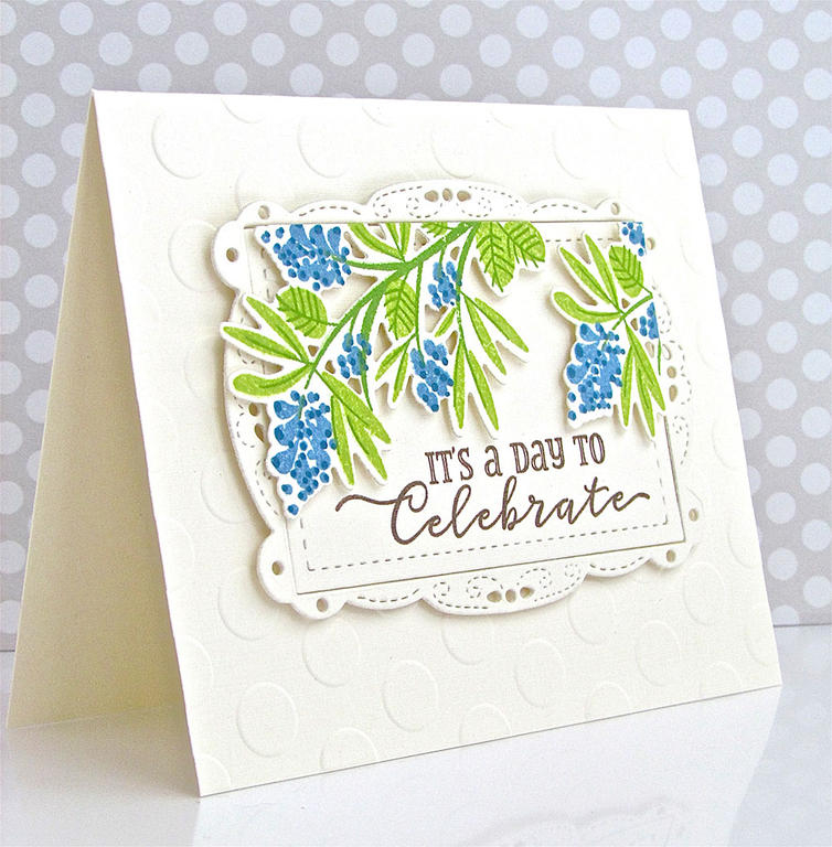 Stamps: Beautiful Berries: Spring<br />
Die: Beautiful Berries: Spring, Fun Frames<br />
Inks:...