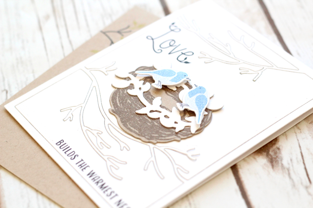 STAMPS - Nesting<br />
INK - Black, Spring Rain, Blueberry Sky, Brown<br />
PAPER - White,...