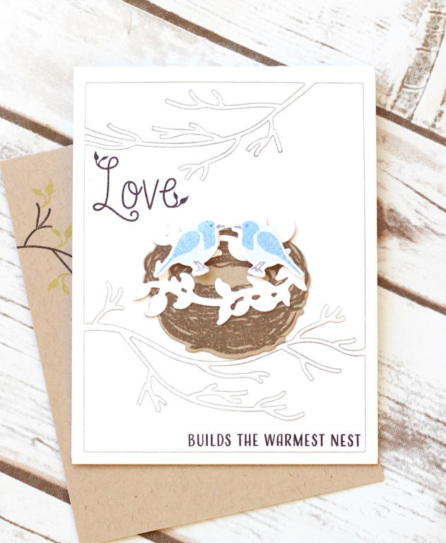 STAMPS - Nesting<br />
INK - Black, Spring Rain, Blueberry Sky, Brown<br />
PAPER - White,...