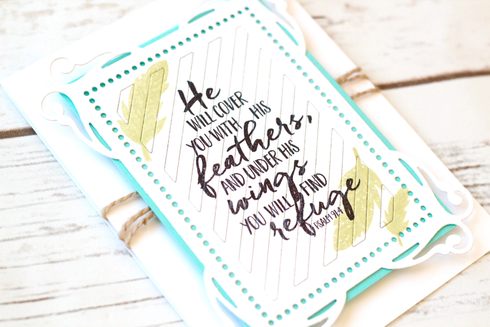 STAMPS - Year of Psalms: March <br />
INK - Black, Spring Moss<br />
PAPER - White, Hawaiian...