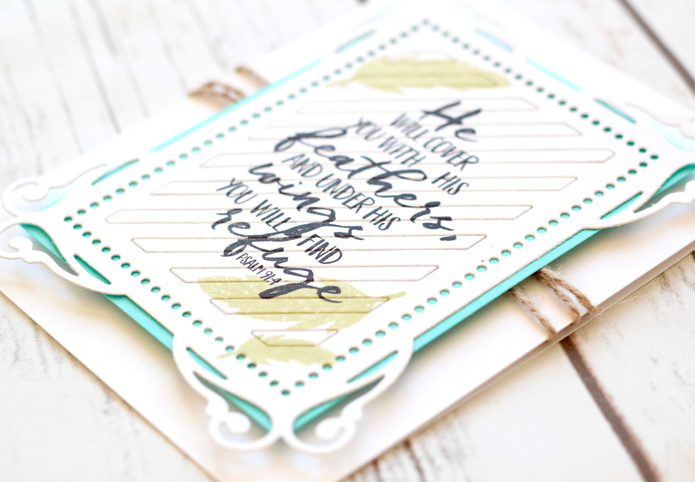 STAMPS - Year of Psalms: March <br />
INK - Black, Spring Moss<br />
PAPER - White, Hawaiian...