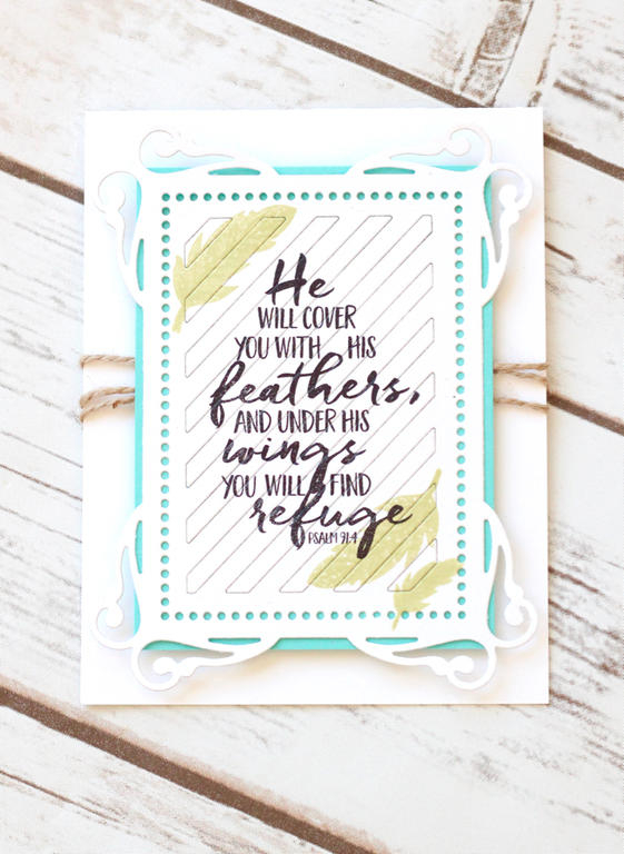 STAMPS - Year of Psalms: March <br />
INK - Black, Spring Moss<br />
PAPER - White, Hawaiian...