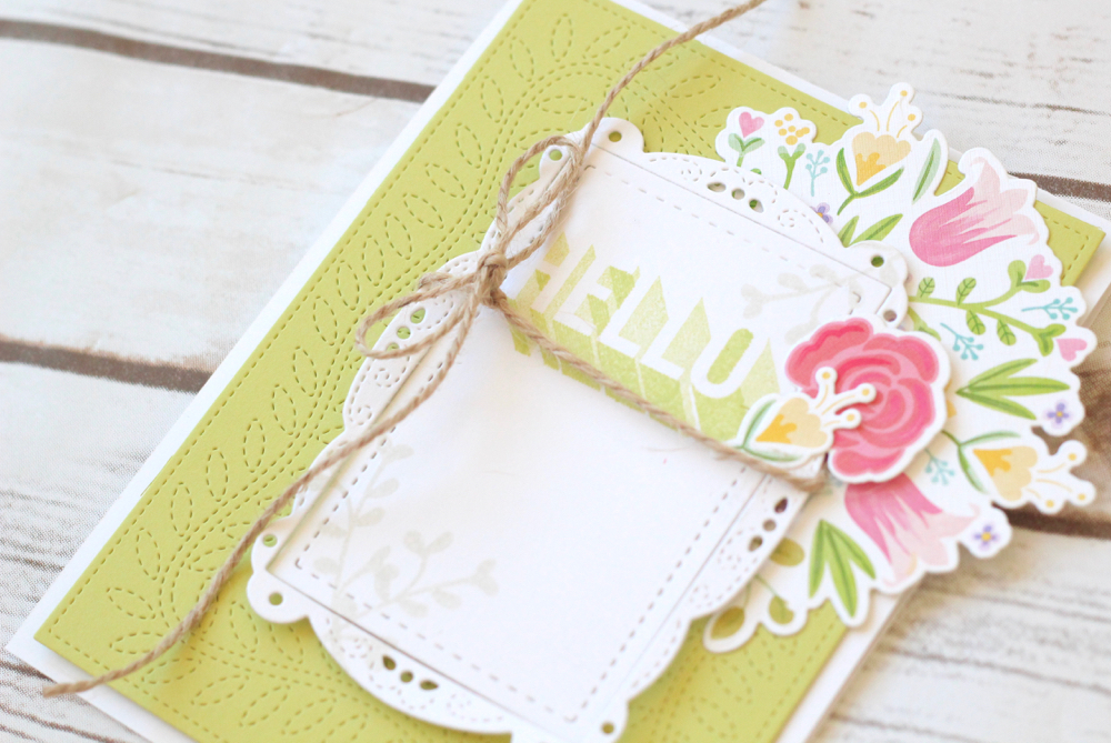 STAMPS - Shadowed Sentiments<br />
INK - Limeade Ice, Soft Stone<br />
PAPER - White, Limeade...