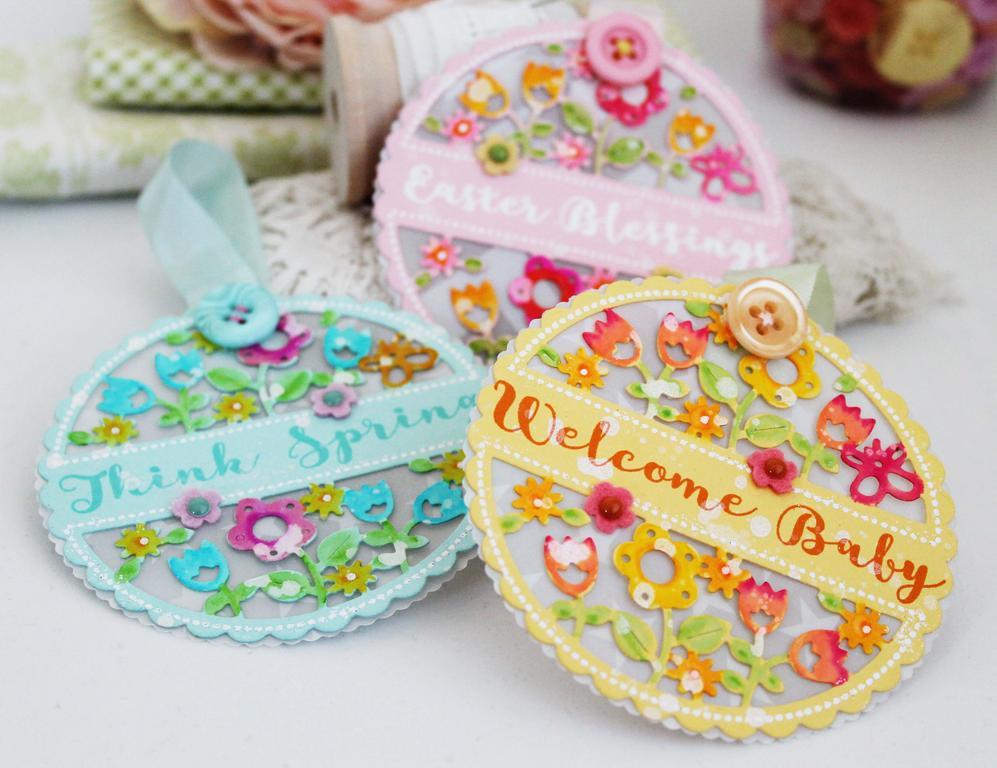 STAMPS: Cutaway Tags:  Spring (available March 15th)<br />
INK: Hawaiian Shores and Orange...