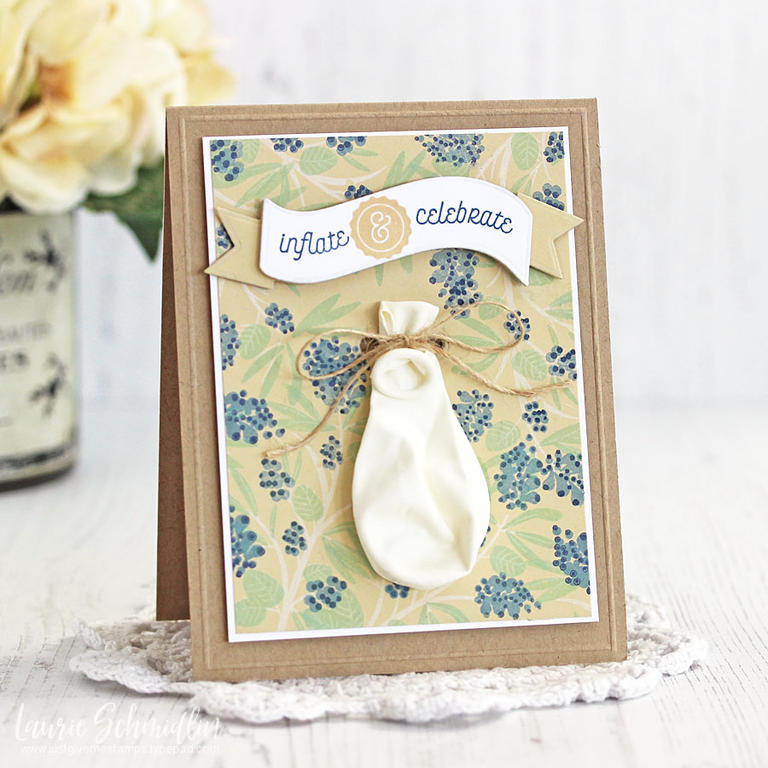Stamps: Inflate &amp; Celebrate, Beautiful Berries: Spring<br />
Dies: All Tied Up, Banner...