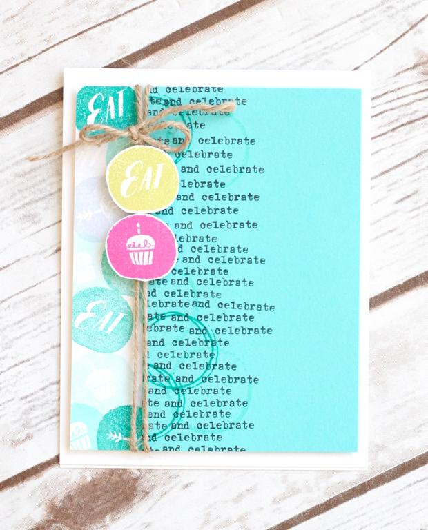 Stamps: Circled Symbols<br />
Ink: Tropical Teal, Raspberry Fizz, Limeade Ice, Hawaiian Shores,...