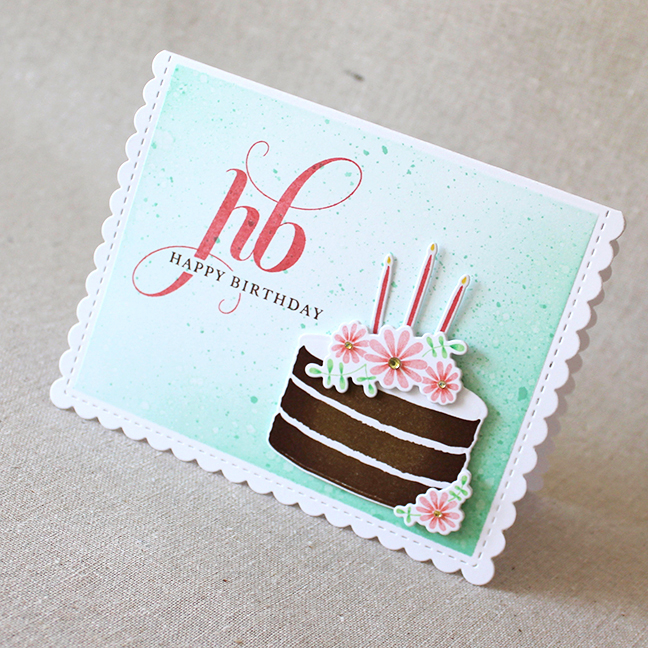 Stamps: Initial Sentiments: Birthday, Just Desserts - Papertrey Ink<br />
Cardstock: white<br...