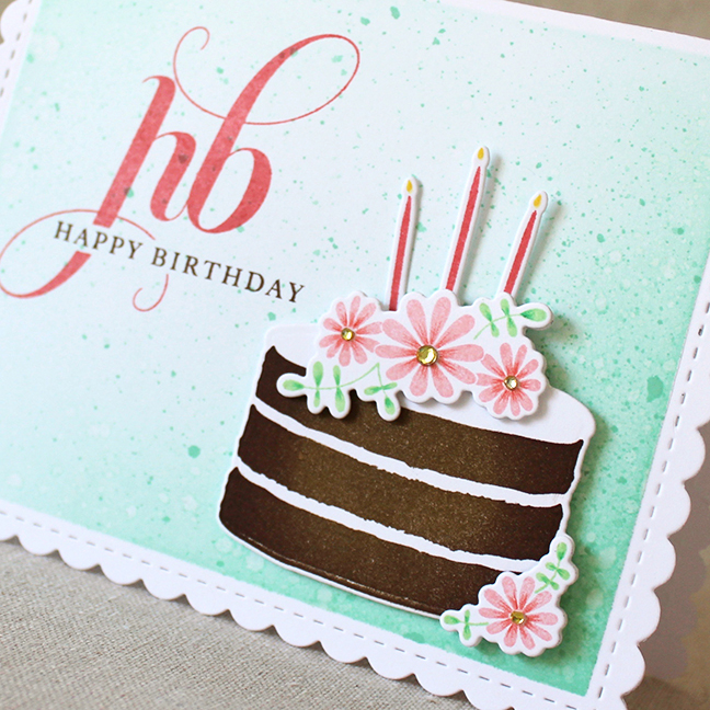 Stamps: Initial Sentiments: Birthday, Just Desserts - Papertrey Ink<br />
Cardstock: white<br...