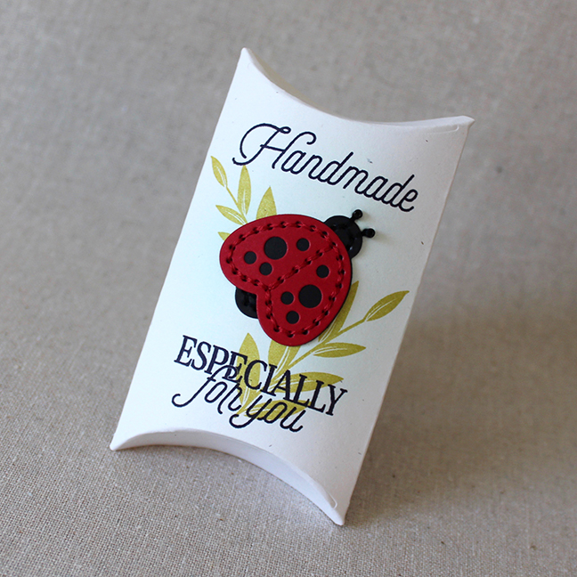 Ladybug Brooch Ensemble<br />
Stamps: Made With Love, Granâ€™s Garden - Papertrey Ink<br />...