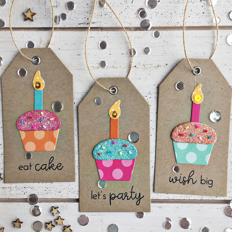 STAMPS: Ways to Say: Birthday<br />
INK: True Black<br />
CARDSTOCK: kraft, Hawaiian Shores,...