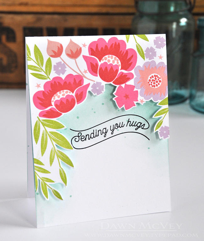 Stamps: Gran&#039;s Garden, Banner Sentiments<br />
Ink: aqua mist, hibiscus burst, berry...