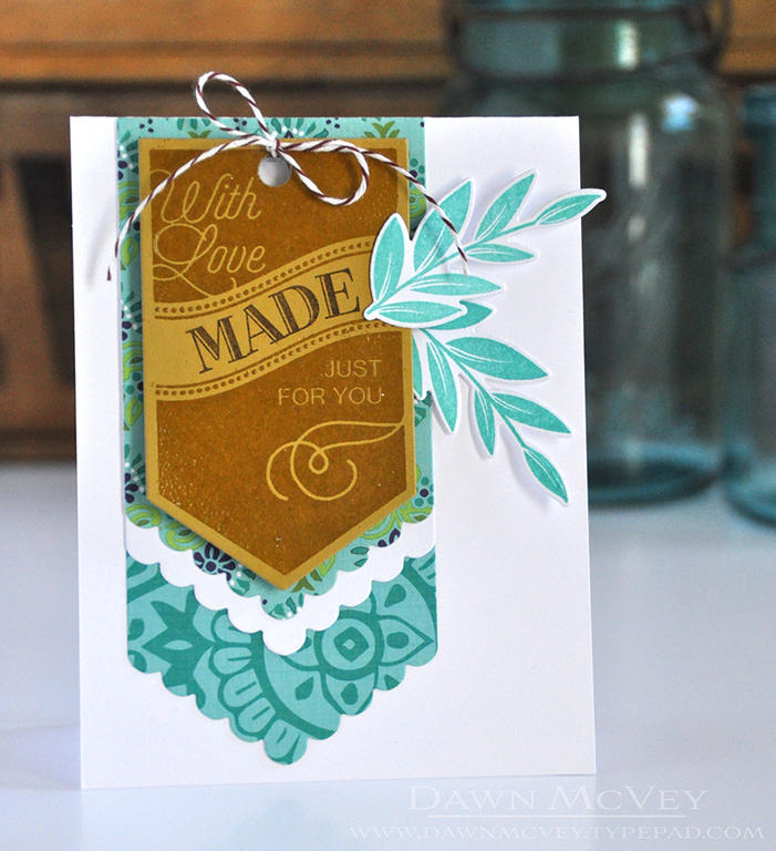 Stamps: Made With Love, Gran&#039;s Garden<br />
Ink: versamark, cocoa bean, hawaiian shores<br...