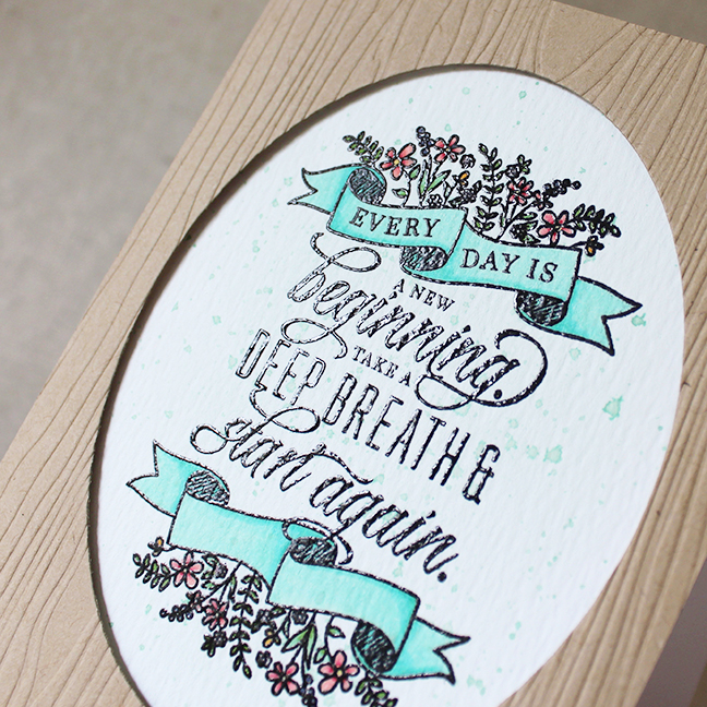 Stamps: Quoted: Start Again - Papertrey Ink<br />
Cardstock: Classic Kraft - Papertrey Ink;...