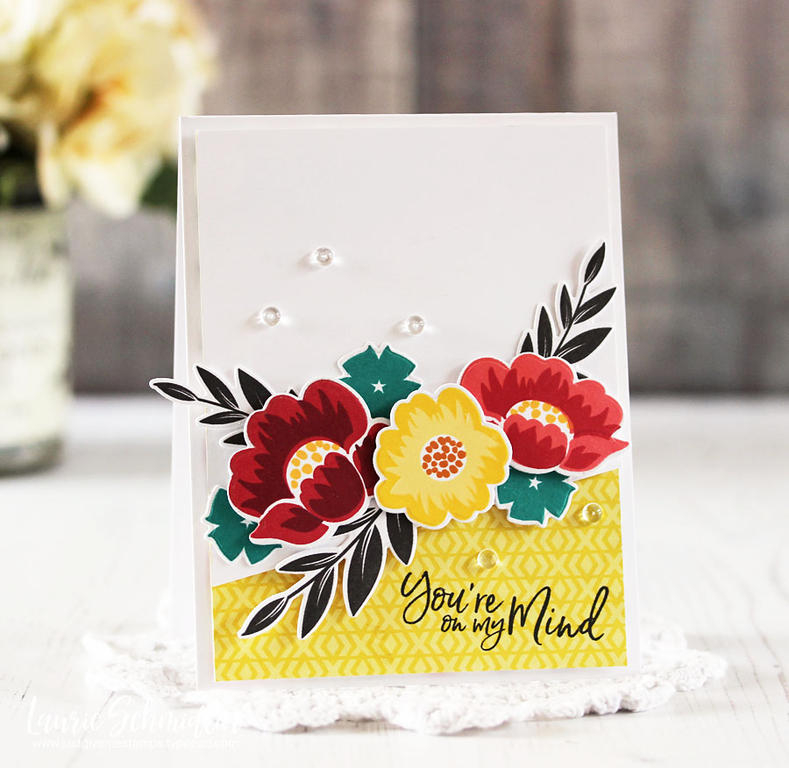 Stamps: Granâ€™s Garden, Pen &amp; Ink<br />
Dies: Granâ€™s Garden<br />
Ink: True Black, Pure...